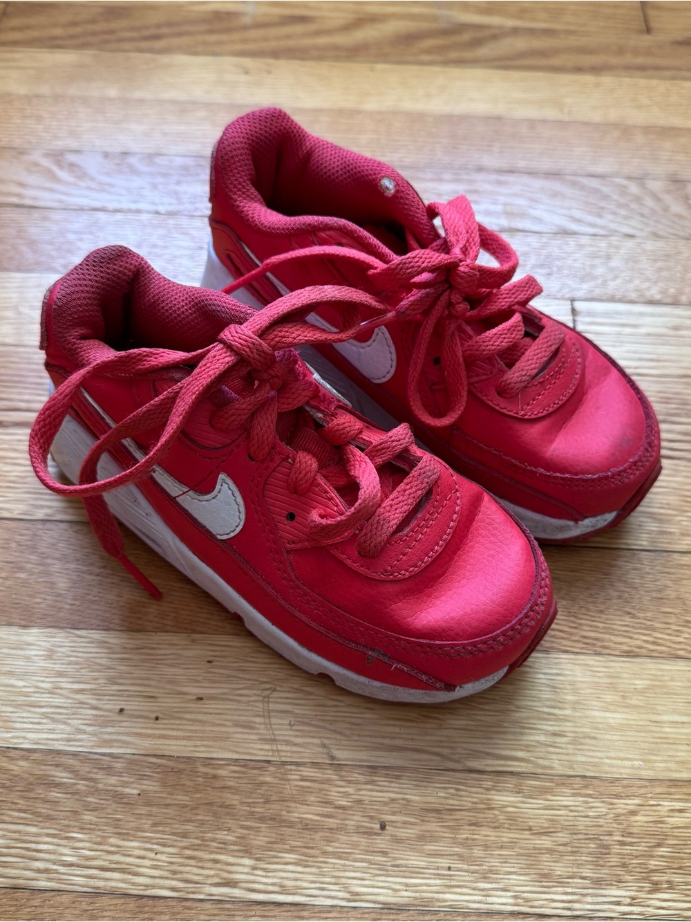 Nike Kids' Red air max 90 Athletic Sneakers size 9C